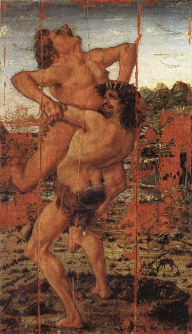 Hercules and Antaeus, Antonio Pollaiolo